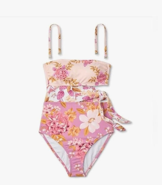 Kona Sole Floral Swimsuit Women’s Medium Pink