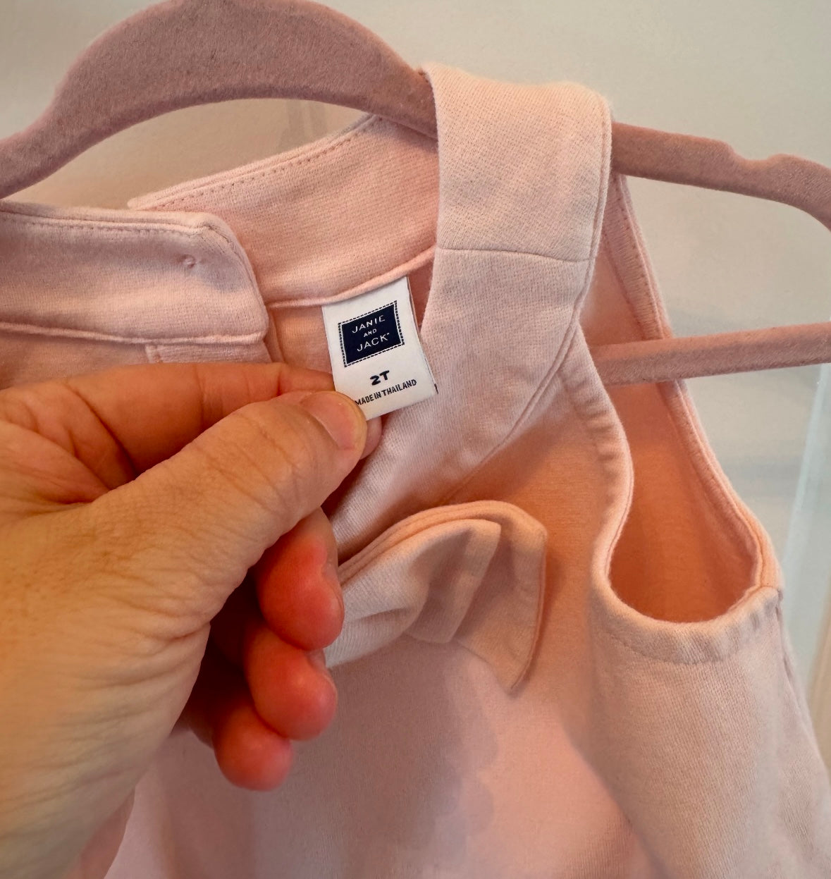 Janie & Jack Scalloped Ponte Dress Toddler Size 2T Pink