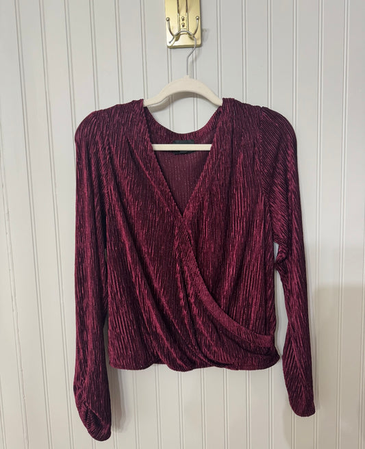 Wrap Top Women’s Medium Burgundy