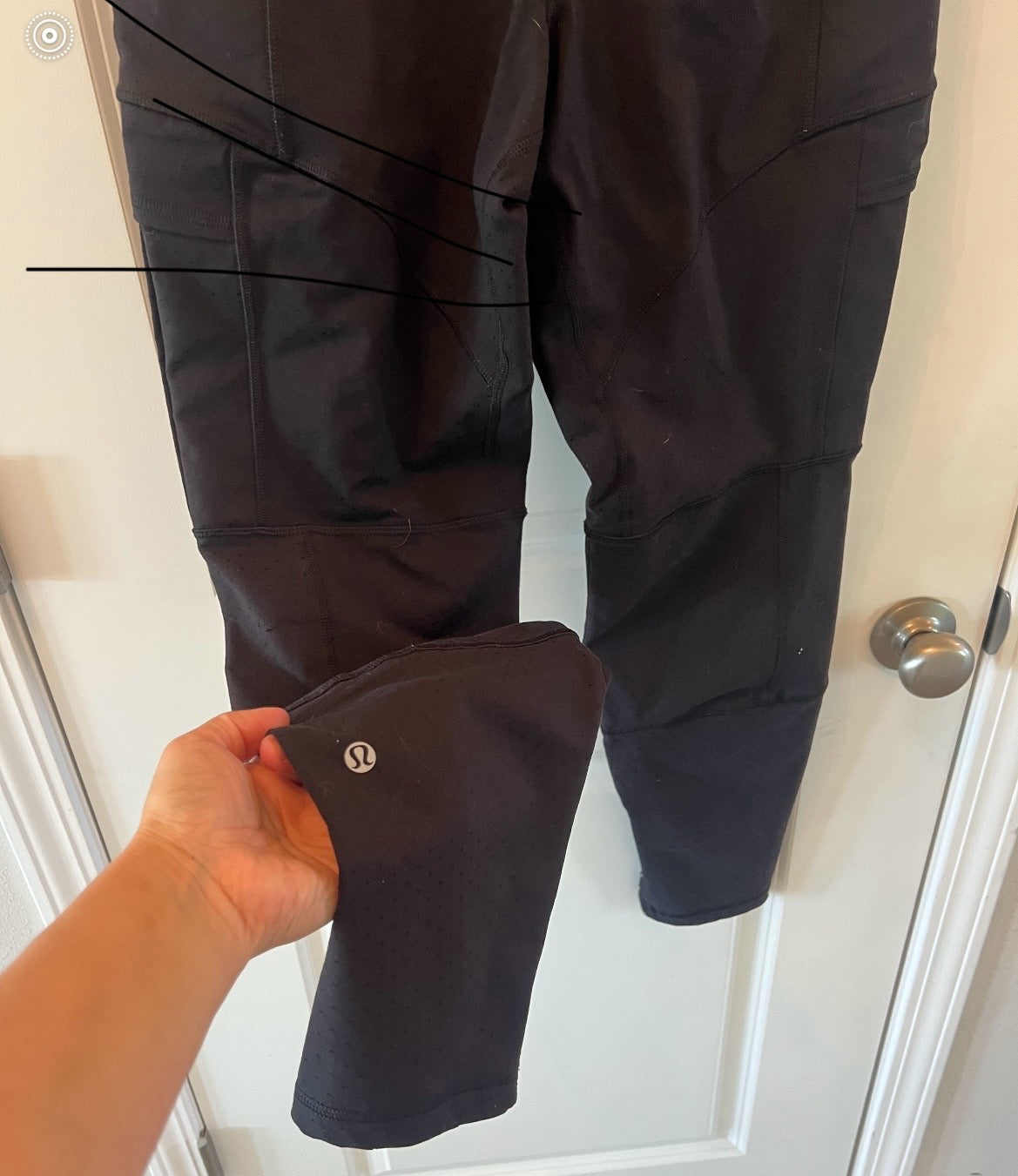 Lululemon Side Pocket Trousers w Ankle Zip Women’s Size 6 Black