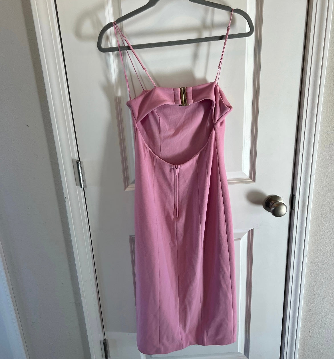 Finders Keepers Magdalena Midi Dress w Slit Women’s Size 4 Small Lilac Pink