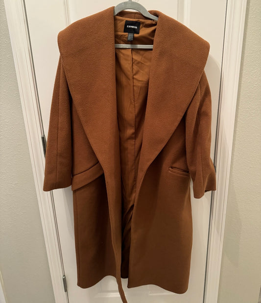 Express Lapel Wrap Coat Women’s Medium