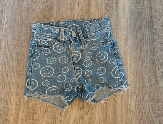 Old Navy Smiley Denim Shorts Toddler Size 3T