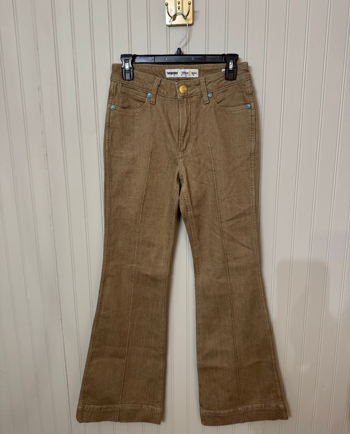Flare Trousers Women’s Size 26 Tan