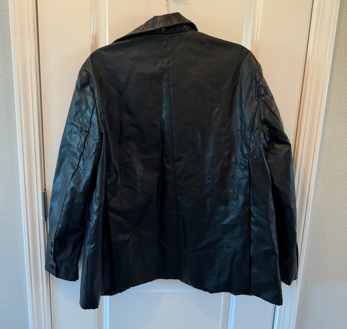 LA Hearts Faux Leather Jacket Women’s Size XS/S Black