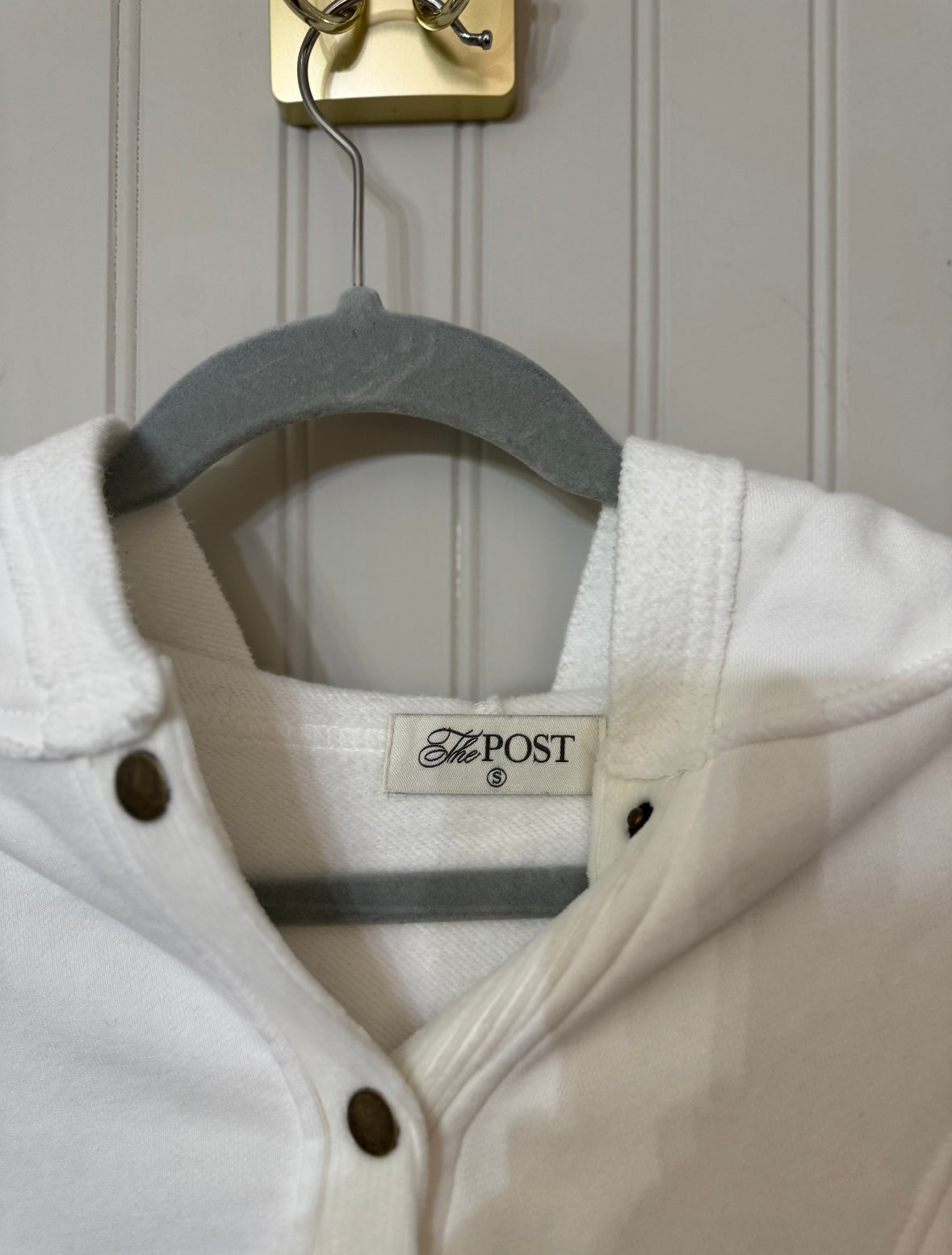 The Post Oversized Hooded Top Women’s Small White