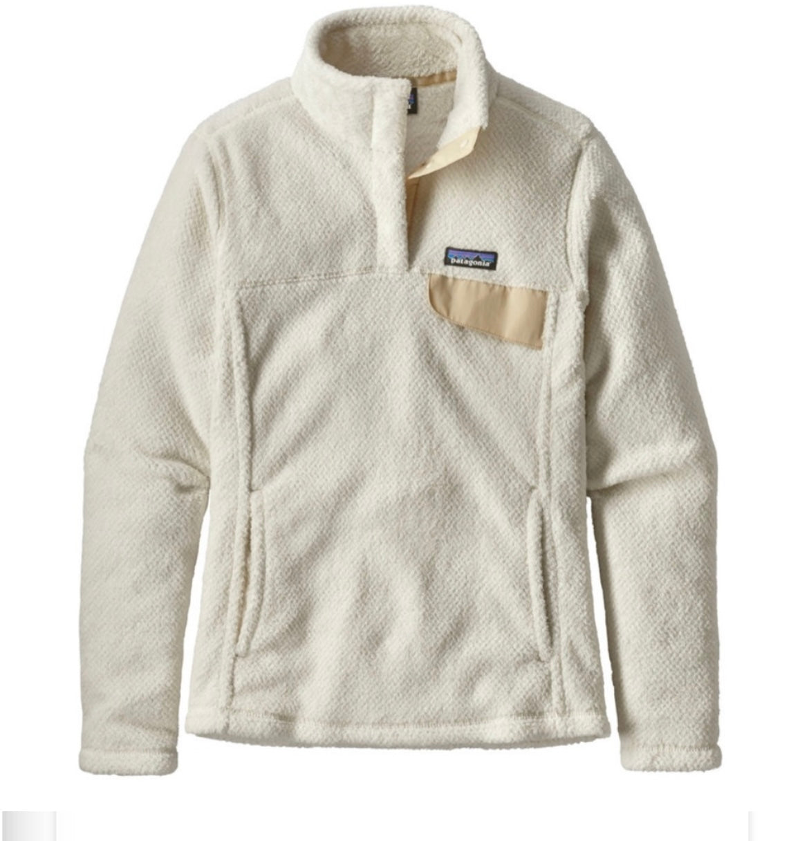 Patagonia Re-Tool Snap Pullover Women’s Size Medium Cream