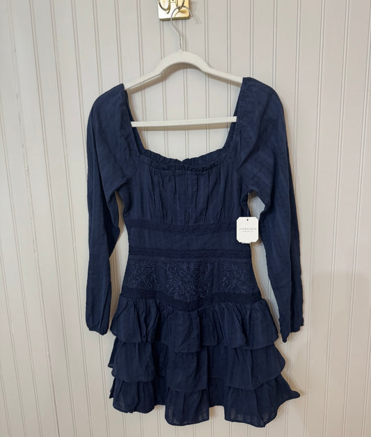 Altar’d State Rayna Mini Dress Women’s XS Navy NWT