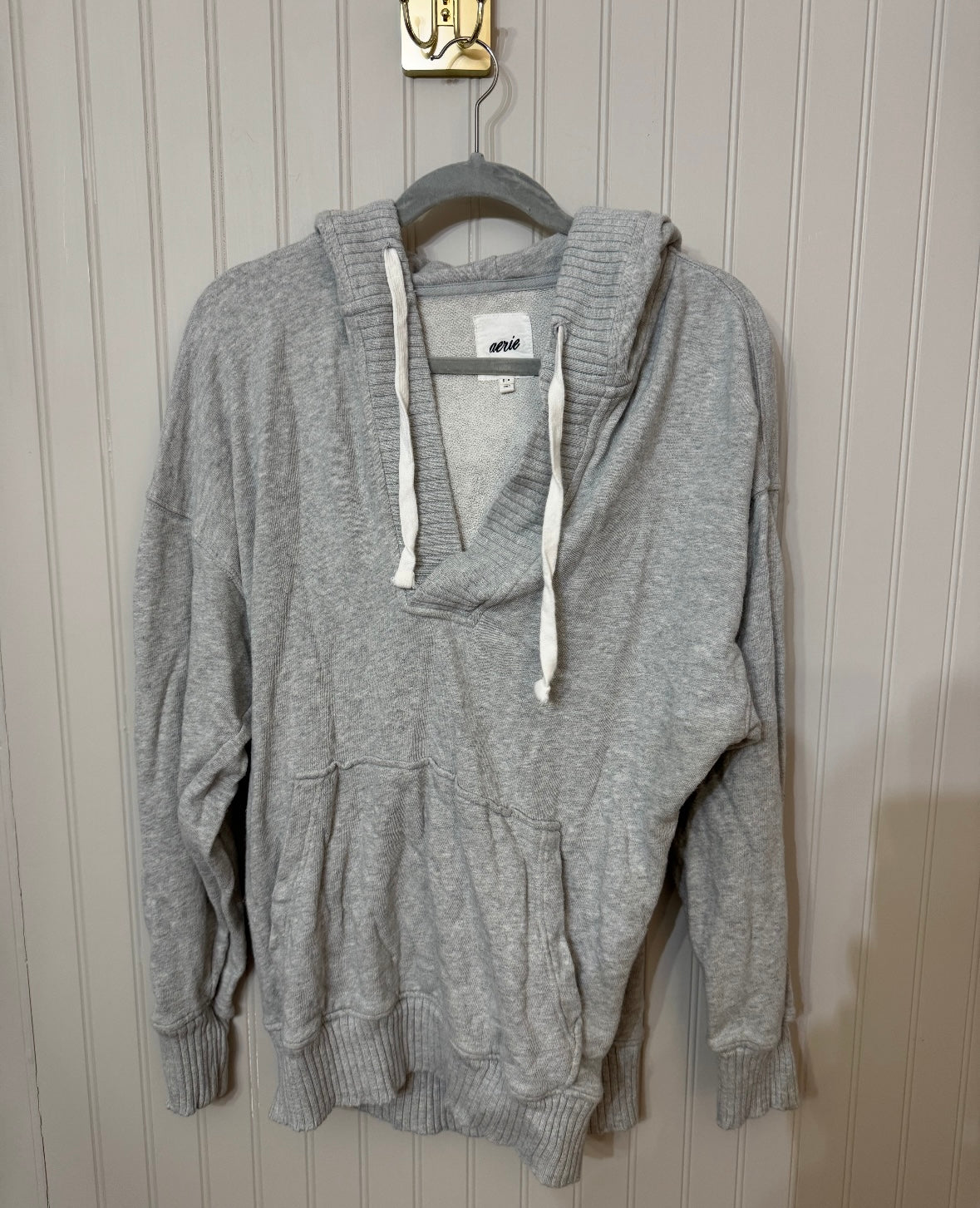 Aerie Knit Hoodie Women’s Small Gray