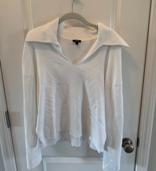 Express Pullover Sweater Women’s Medium White
