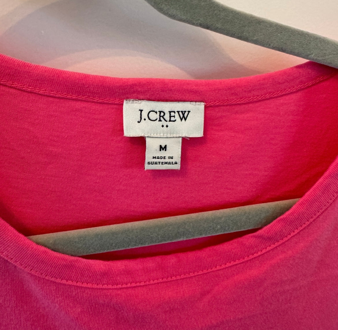 J Crew Crewneck TShirt Dress Women’s Size Medium Solid Pink