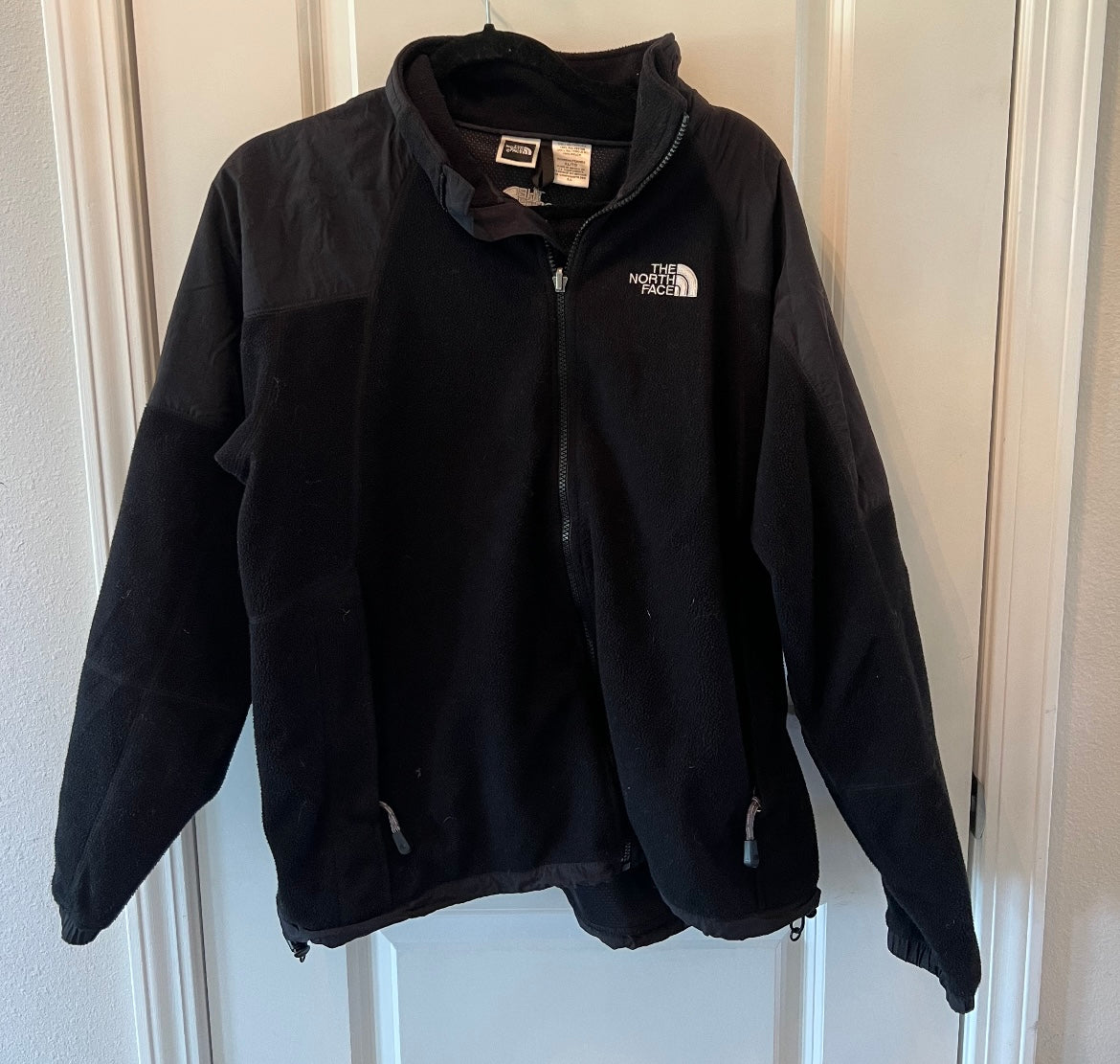 The North Face Nylon Full Zip Fleece Jacket Women’s Size XL Black