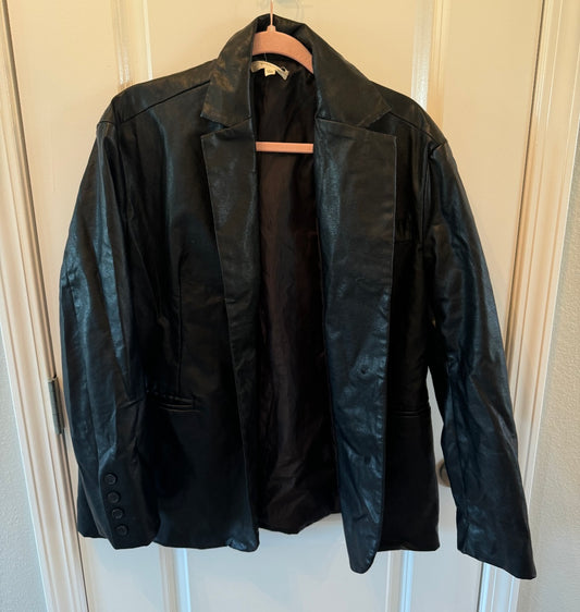 LA Hearts Faux Leather Jacket Women’s Size XS/S Black