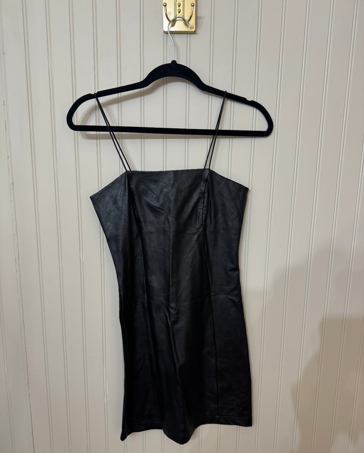 Wild Fable Faux Leather Mini Dress Women’s XS Black NWT