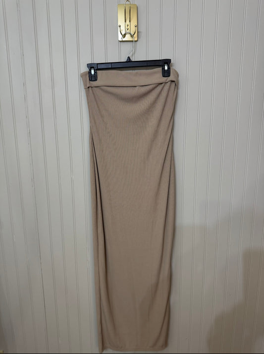 Sleeveless Midi Dress Women’s Small Beige