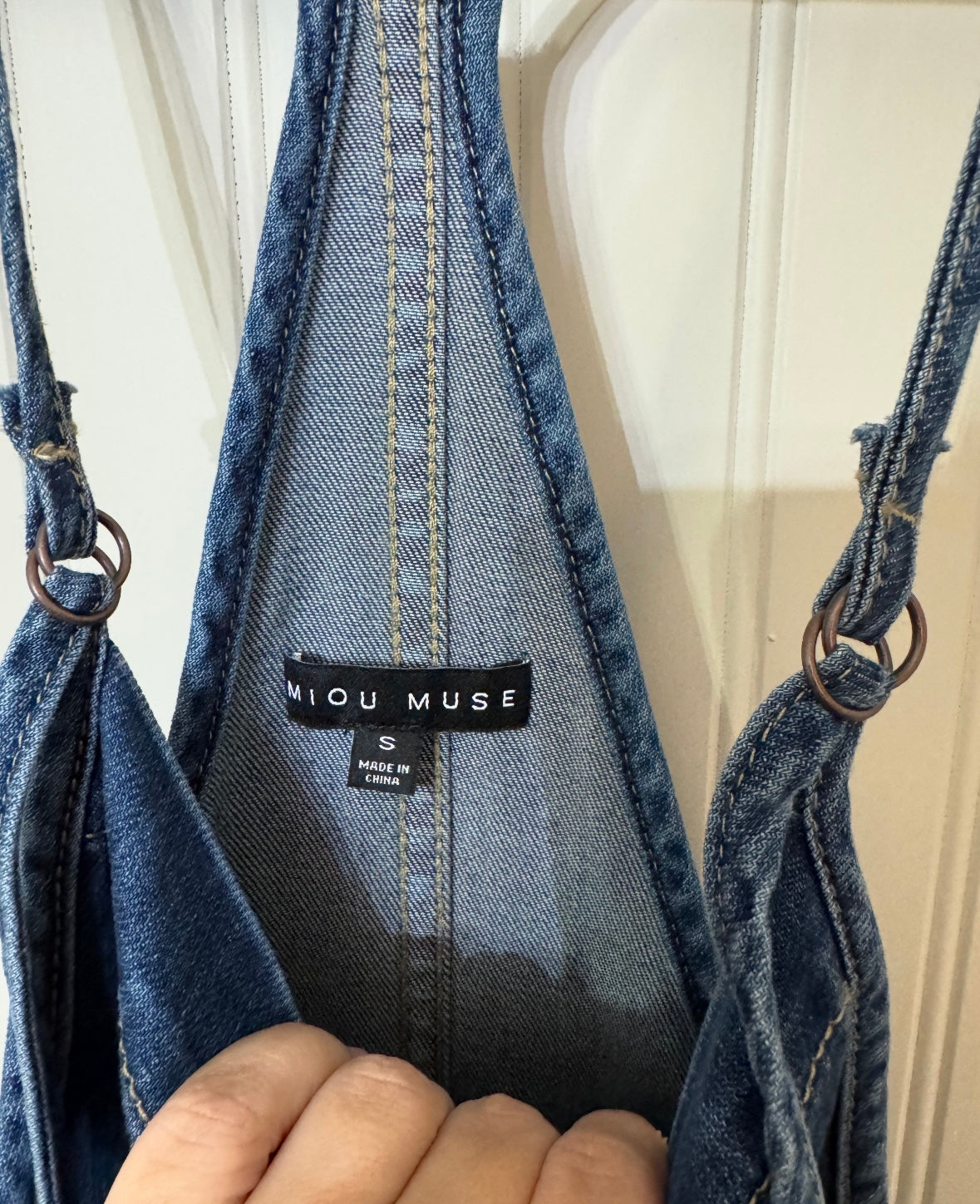 Miou Muse Denim Overalls Women’s Small