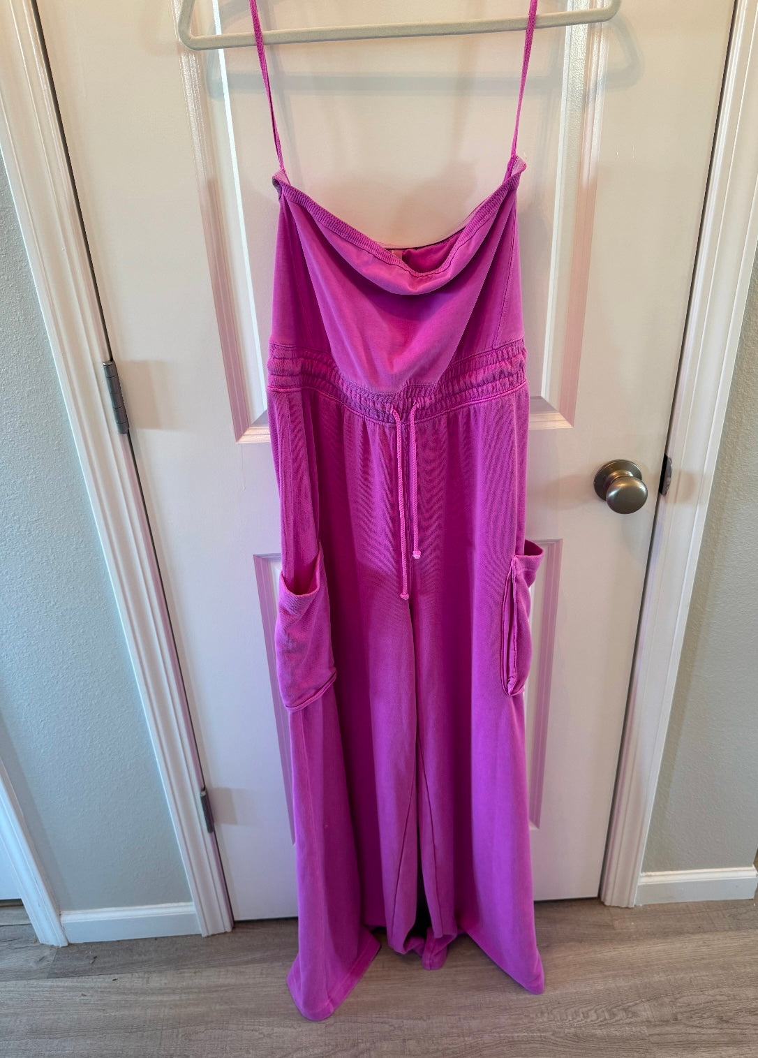 Free People FP Movement Grand Slam Onesie Cotton Jumpsuit Women’s Medium Magenta