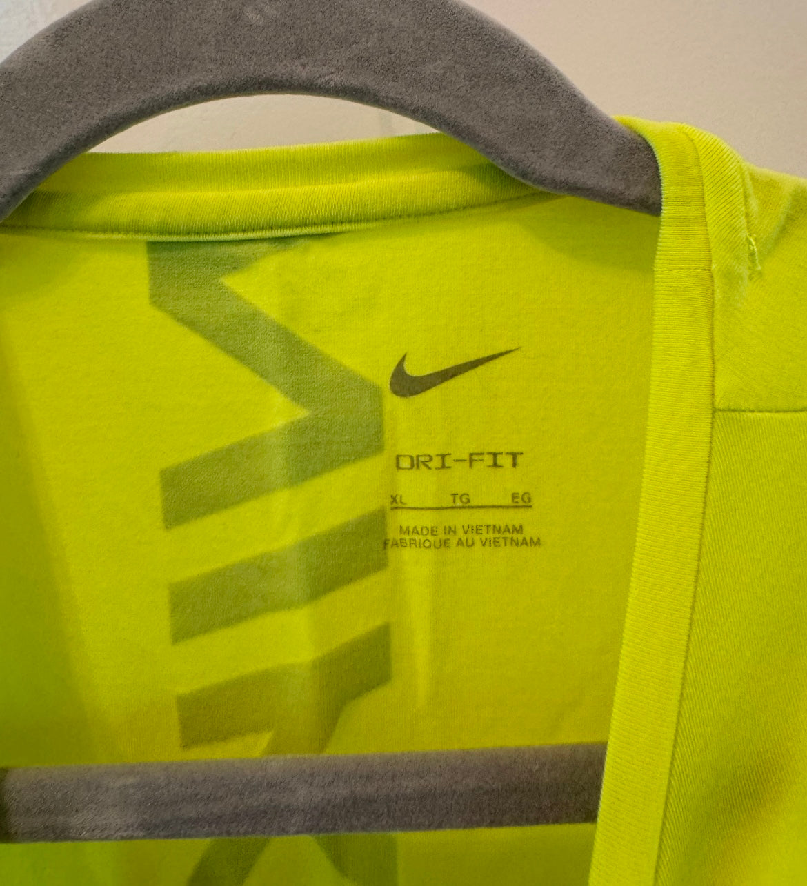 Nike Cropped Active Tank Women’s XL Neon Yellow