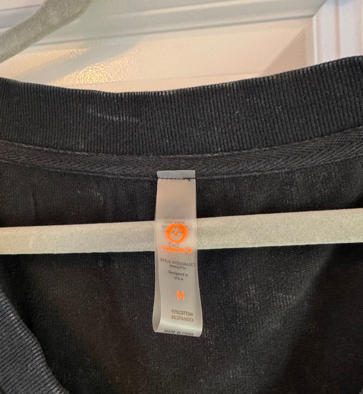 Mono B Mineral Wash Matching Set Women’s Medium Black