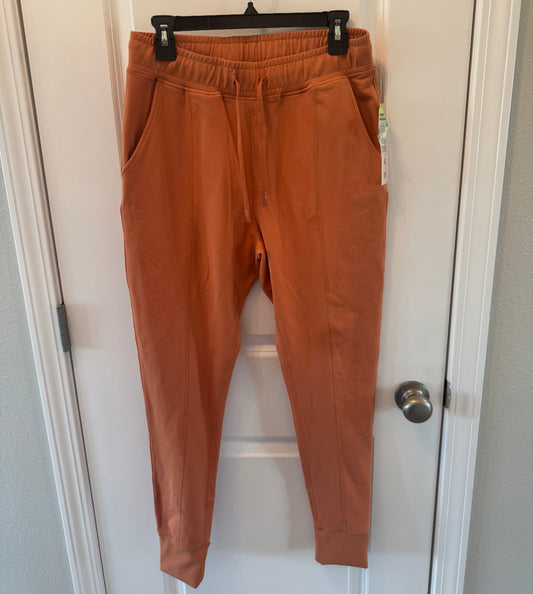 Mono B Drawstring Joggers Women’s Large Orange NWT