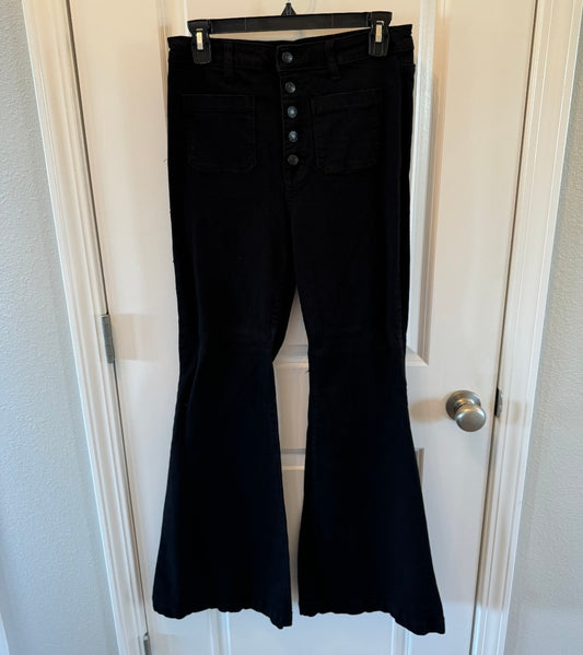 Cello Button Fly Flare Jeans Jr’s Size 11 (Women’s Size 10) Black