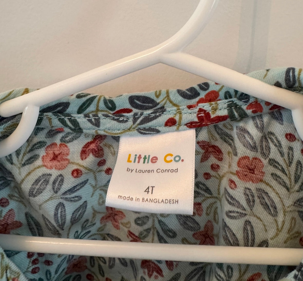 Little Co. by Lauren Conrad Floral Dress Toddler Size 4T Blue