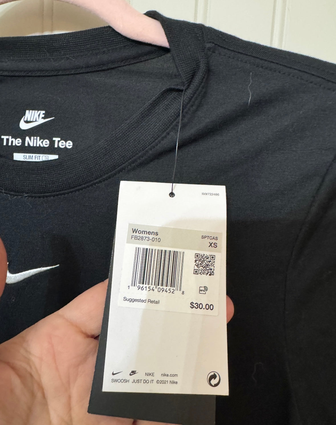 Nike Slim Crop Tee Women’s XS Black NWT
