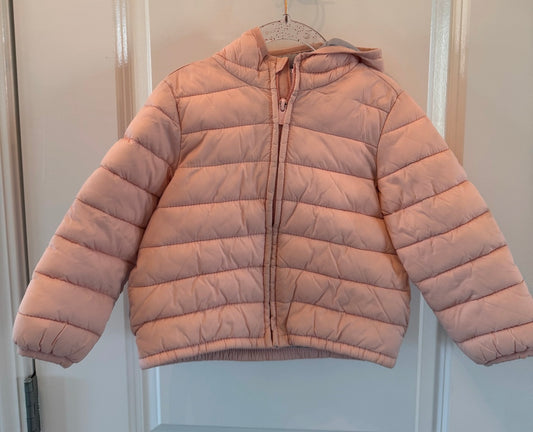 Old Navy Quilted Puffy Jacket Toddler Size 3T Pink
