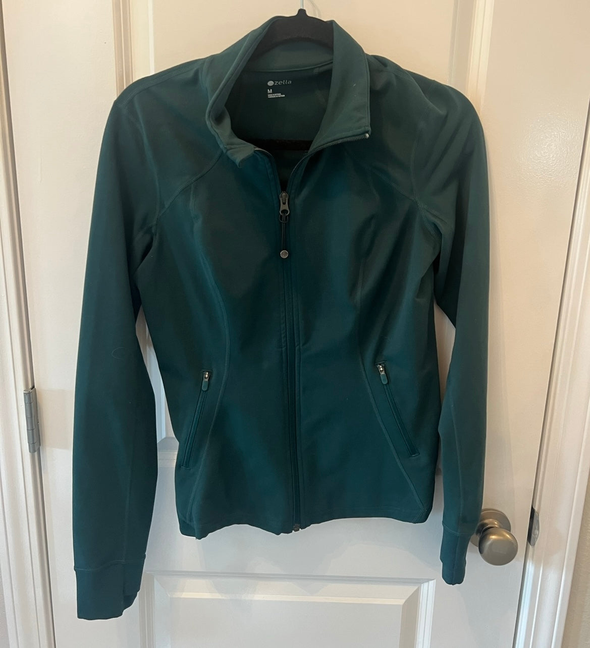 Zella Full Zip Active Jacket Women’s Size Medium Dark Green