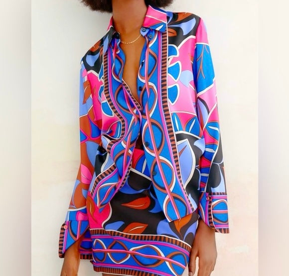 Zara Print Matching Set Women’s Medium/Large