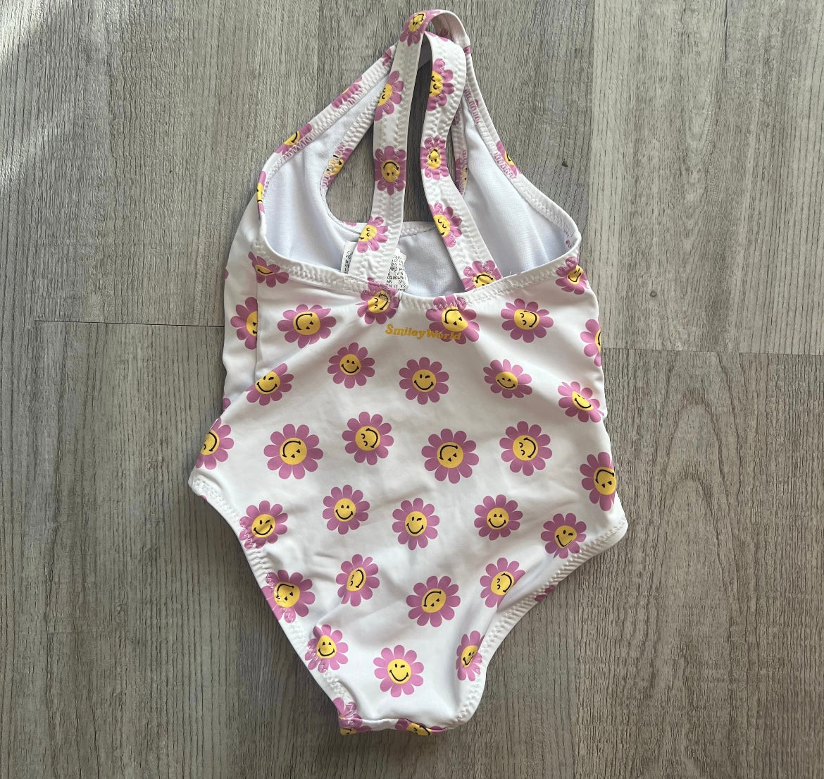 Zara One Piece Swimsuit Baby Girl Size 12-24M White