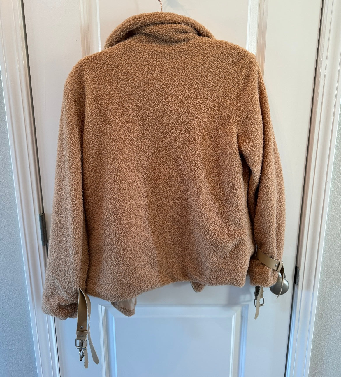 Teddy Jacket Women’s Size Medium Tan