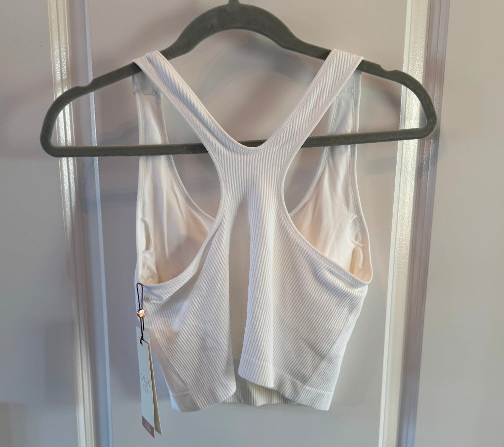 Calia Seamless Brami Racerback Tank Women’s Size Medium White NWT