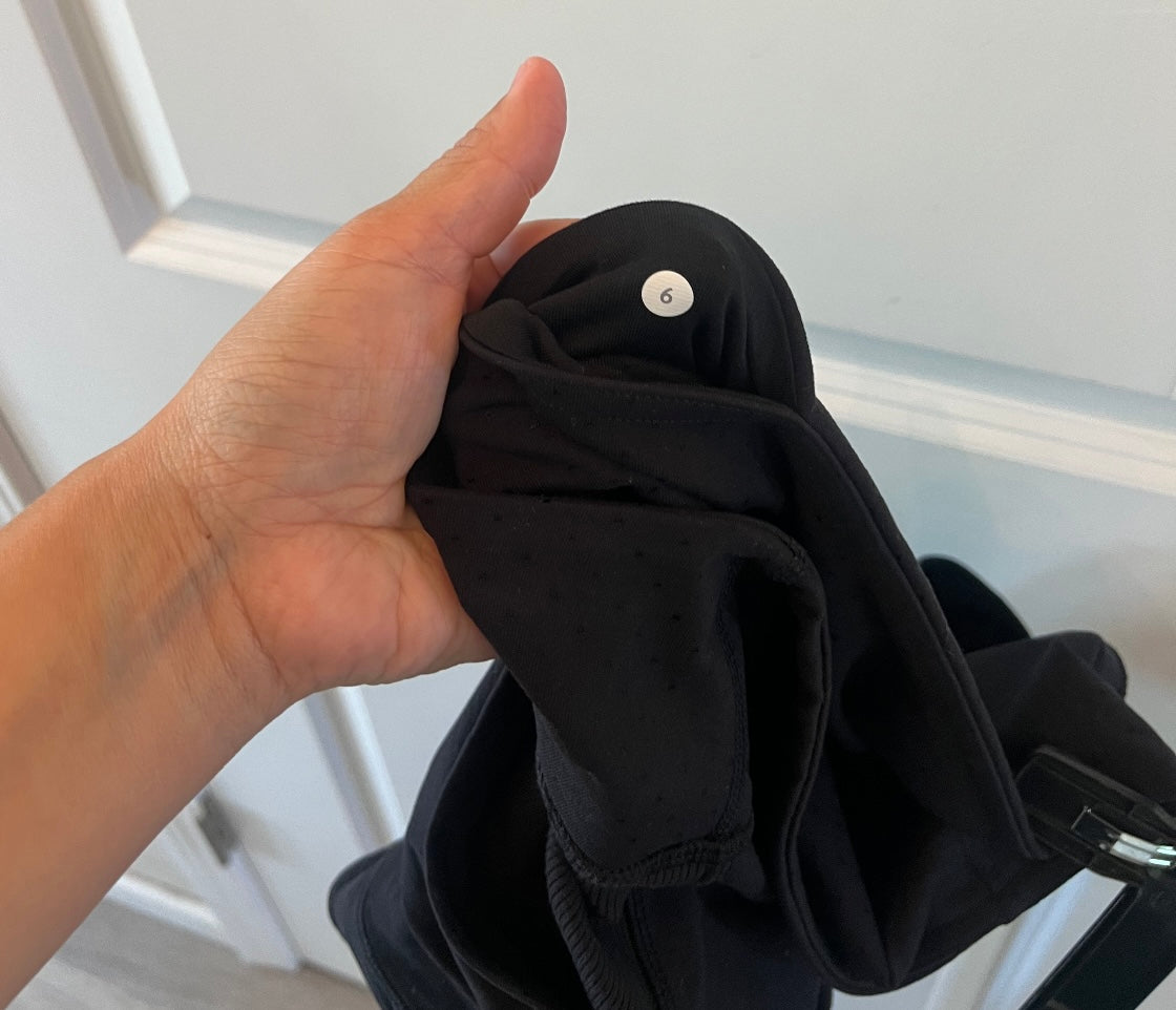 Lululemon Side Pocket Trousers w Ankle Zip Women’s Size 6 Black