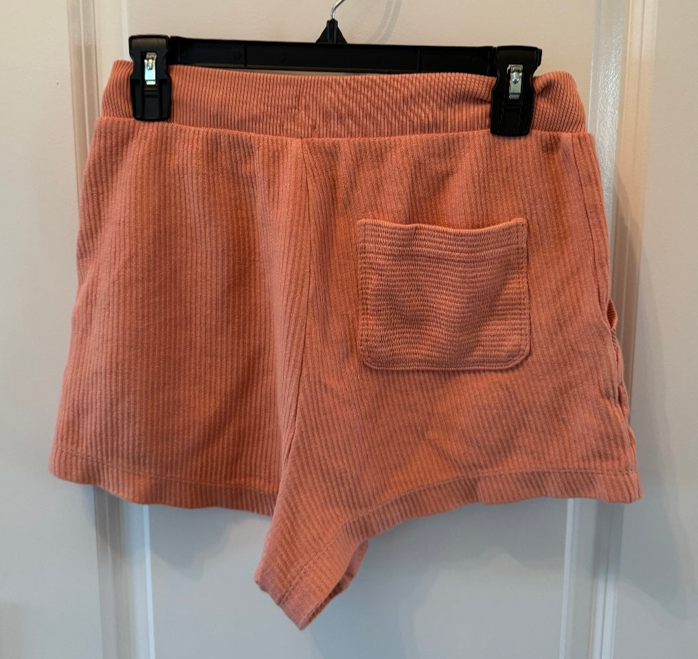 Aerie Drawstring Pull On Knit Shorts Women’s Size Small Tangerine Orange