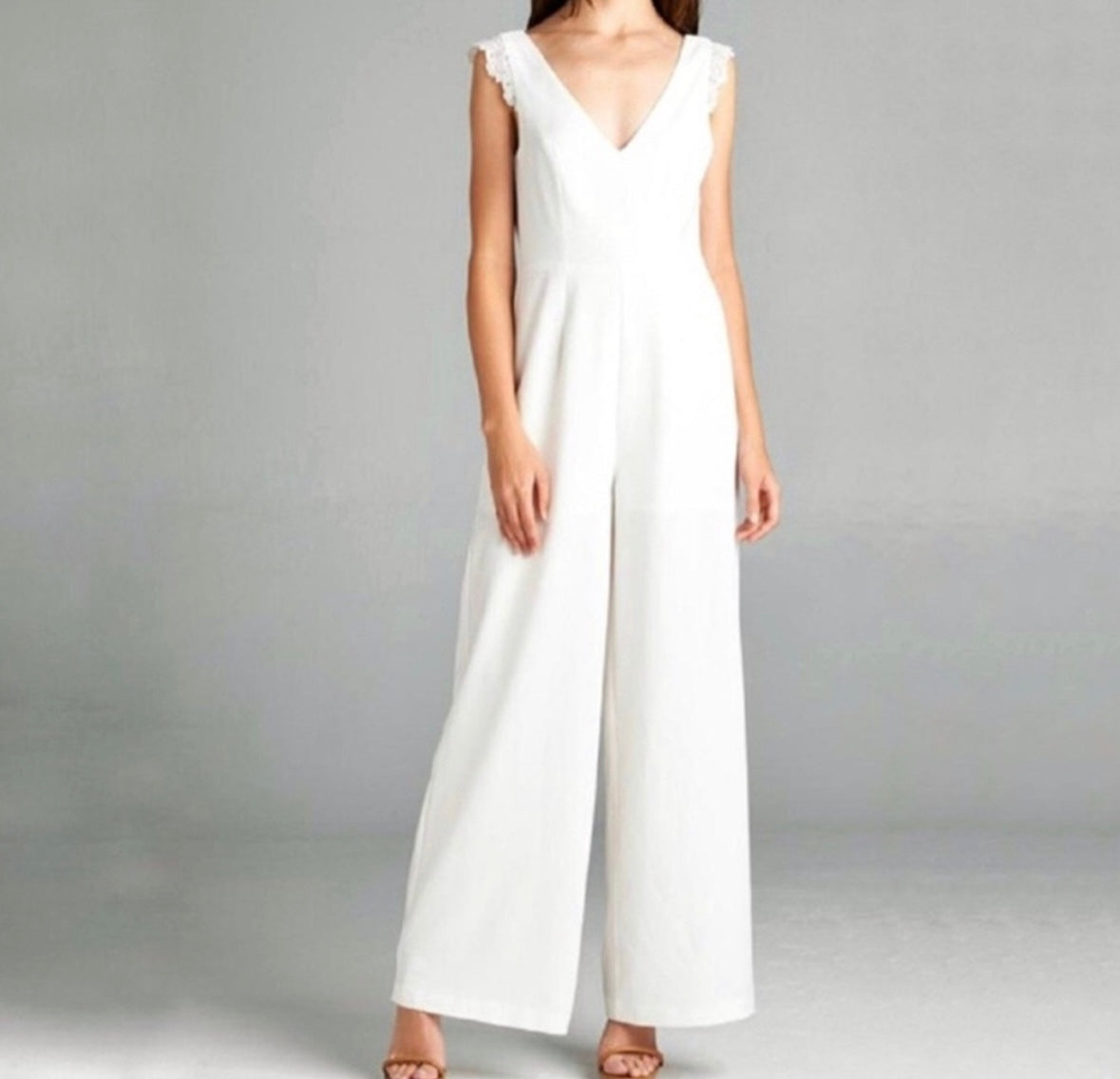 Strut & Bolt Heavenly Hues Jumpsuit Women’s Small White NWT