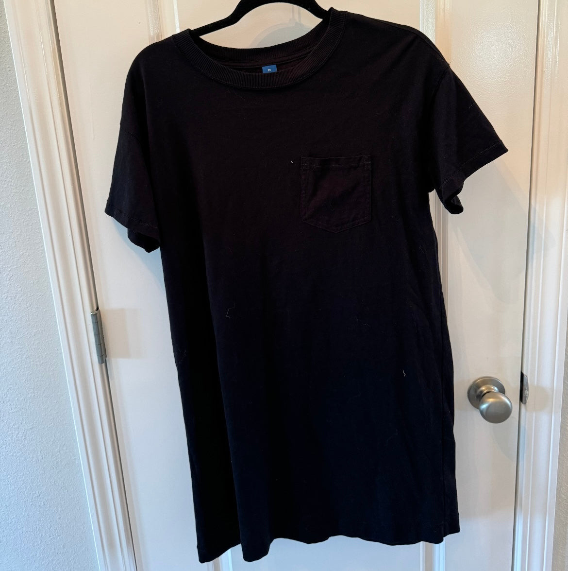 Old Navy Short Sleeve TShirt Dress Women’s Size Medium Solid Black