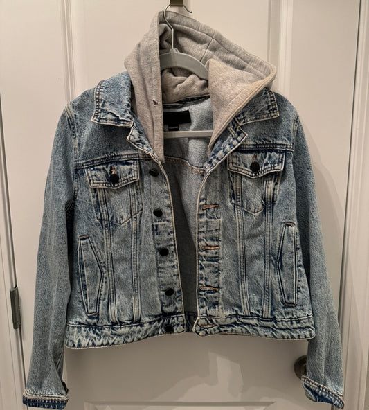 BlankNYC Hooded Jean Jacket Women’s Medium