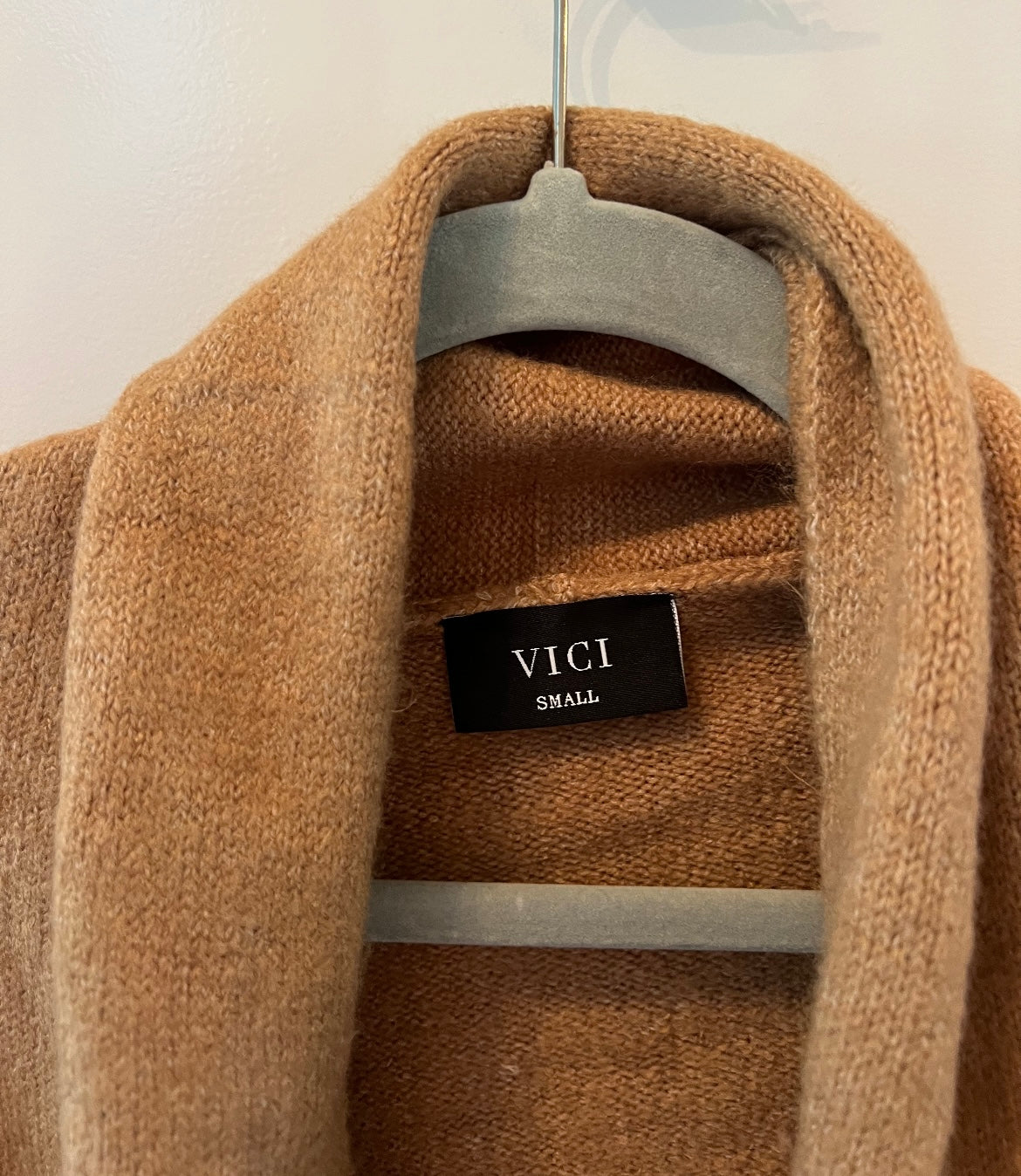 Vici Colorblock Oversize Open Cardigan Women’s Size Small Brown