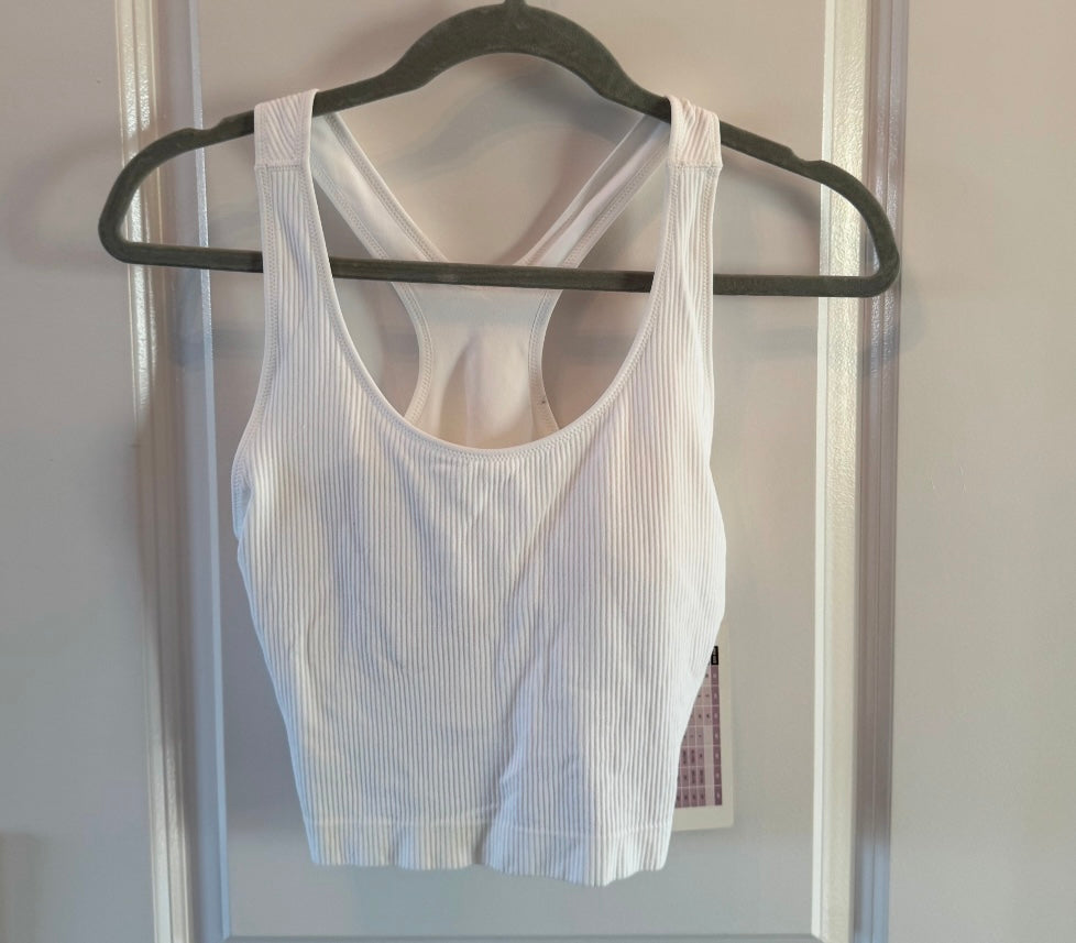 Calia Seamless Brami Racerback Tank Women’s Size Medium White NWT
