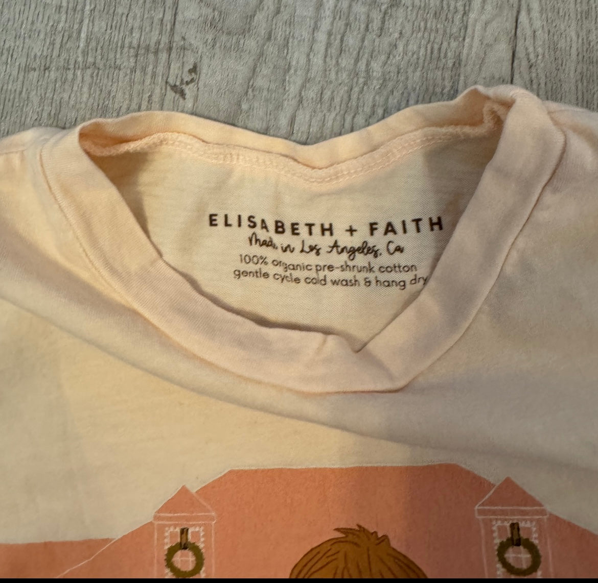 Elizabeth + Faith Merry Christmas Ya Filthy Animal Home Alone Cotton Graphic Tee Toddler Girls Size 4T Cream