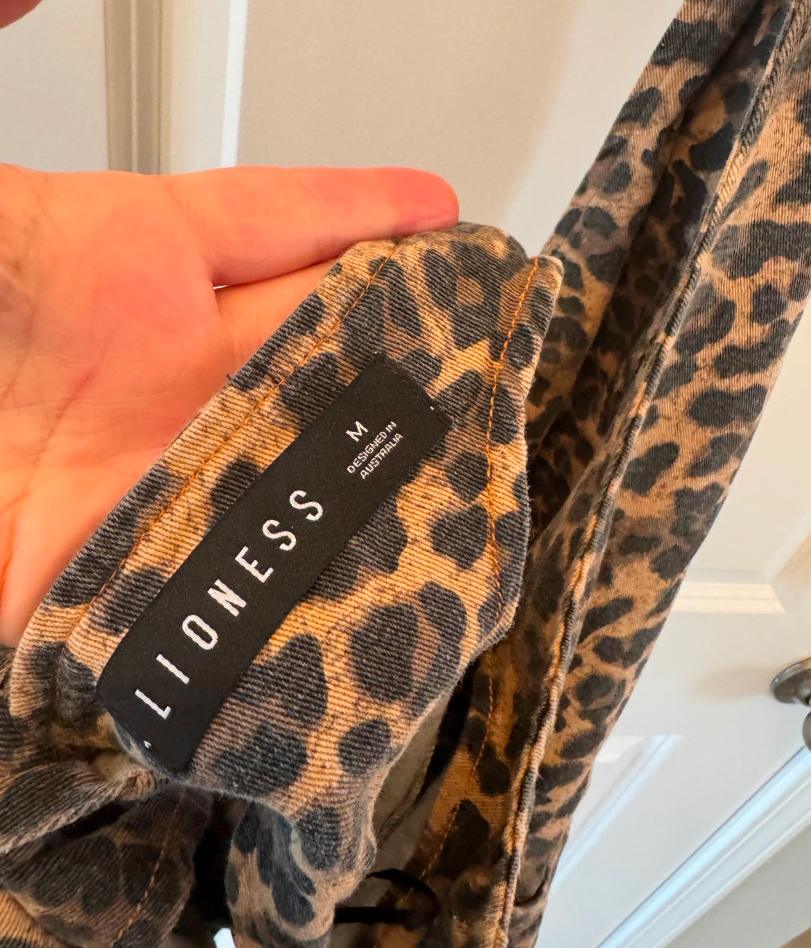 Lioness Leopard Open Back Halter Women’s Medium