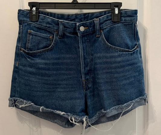 H&M Cutoff High Waist Denim Shorts Women’s Size 8