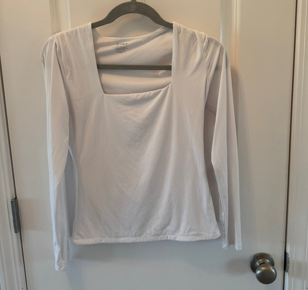 Square Neck Top Women’s Large White