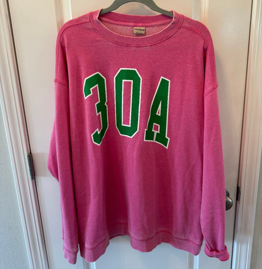 30A Florida Varsity Crewneck Sweatshirt Women’s Size XL Vintage Pink