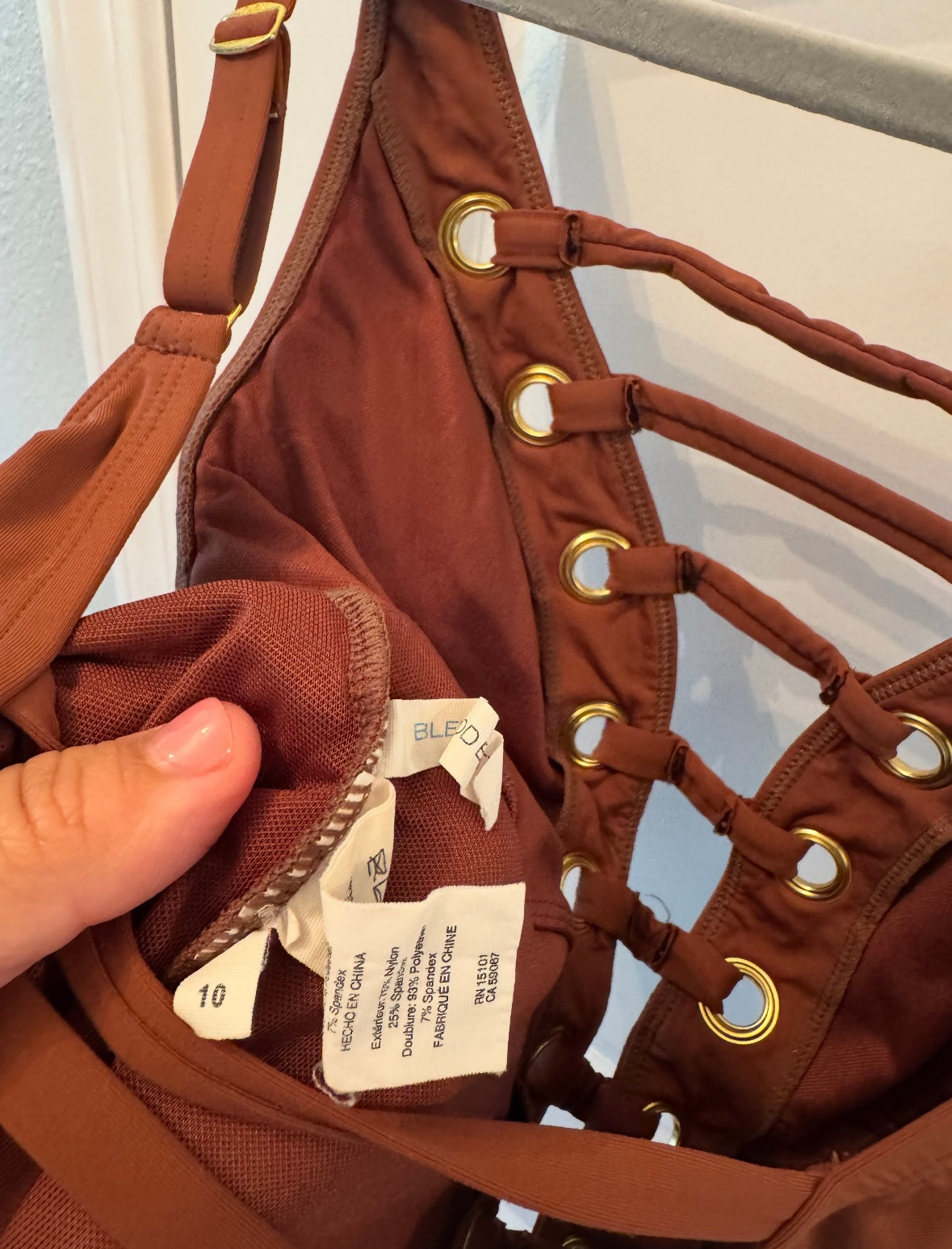 Bleu By Rod Beattie Swimsuit Women’s Size 10 Pecan