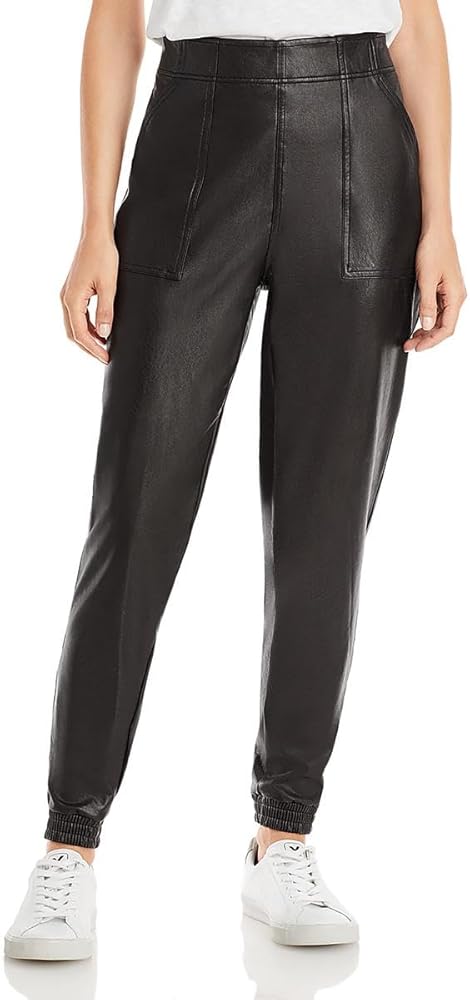Spanx Faux Leather Joggers Women’s Small Black