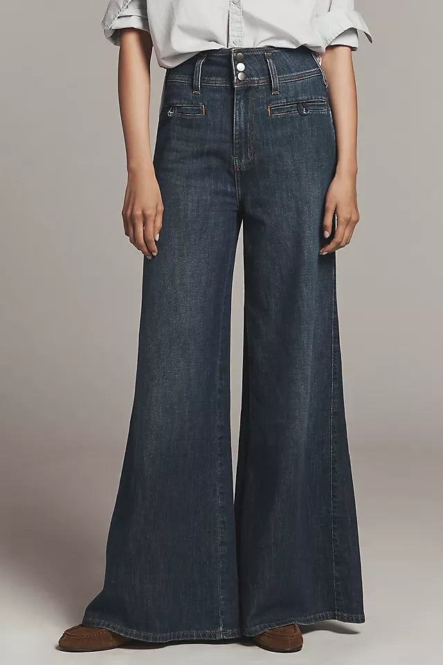 Pilcro Anthropologie Wide Leg Trouser Jeans Women’s Size 25