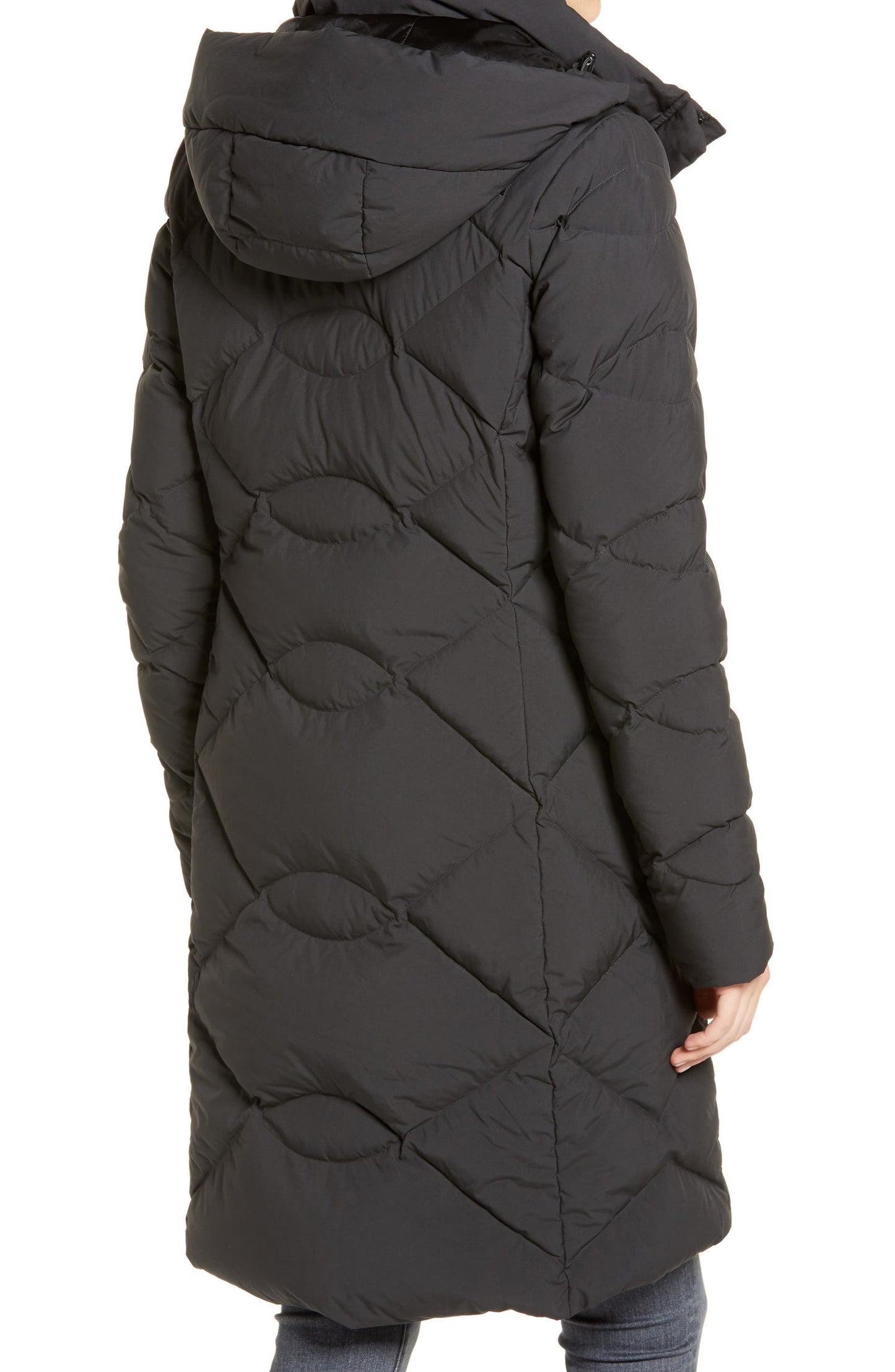 The North Face Miss Metro II Hooded Water Resistant Down Parka Women’s Medium Black
