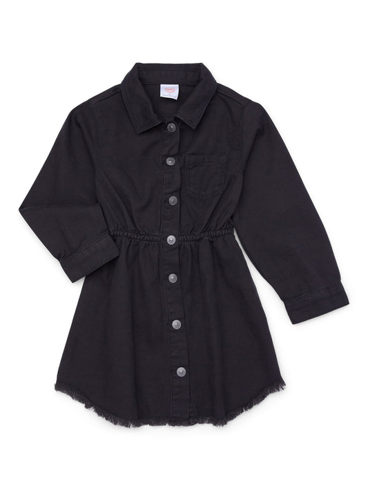 Denim Dress Toddler Size 3T Black